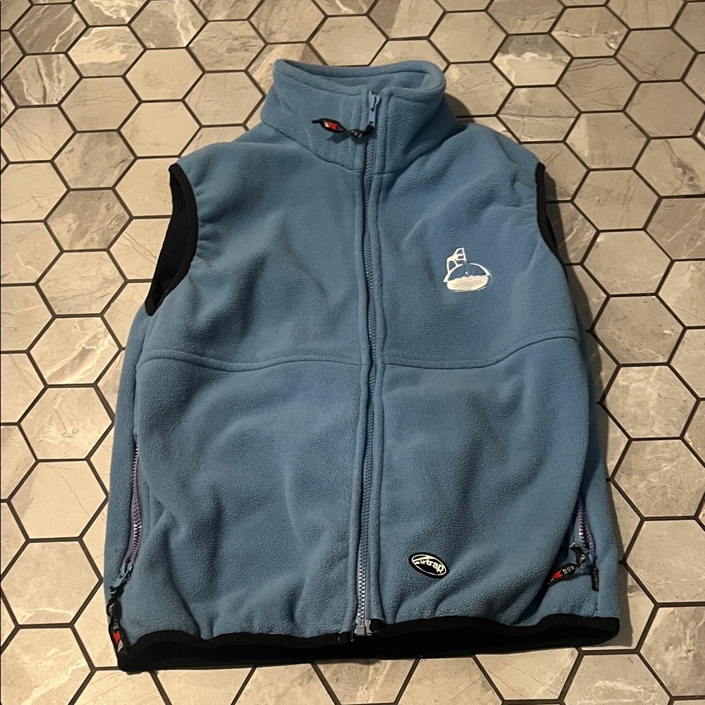 Blue Fleece Vest with Nautical Logo